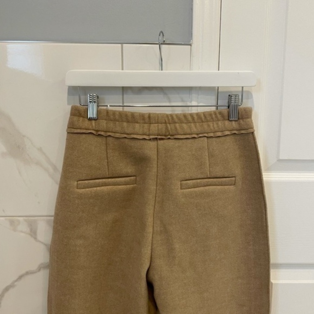 New High Waisted Beige Loose Straight Leg Lounge Pants - Picture 5 of 9